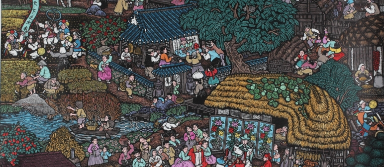 2025年农民画大展开幕 我省9幅作品入选参展